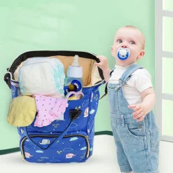 Starry Night Royal Blue Diaper Bag