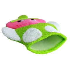 Strawberry Pink And Green Cartoon Bath Glove