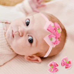 Strawberry Pink Headband Set