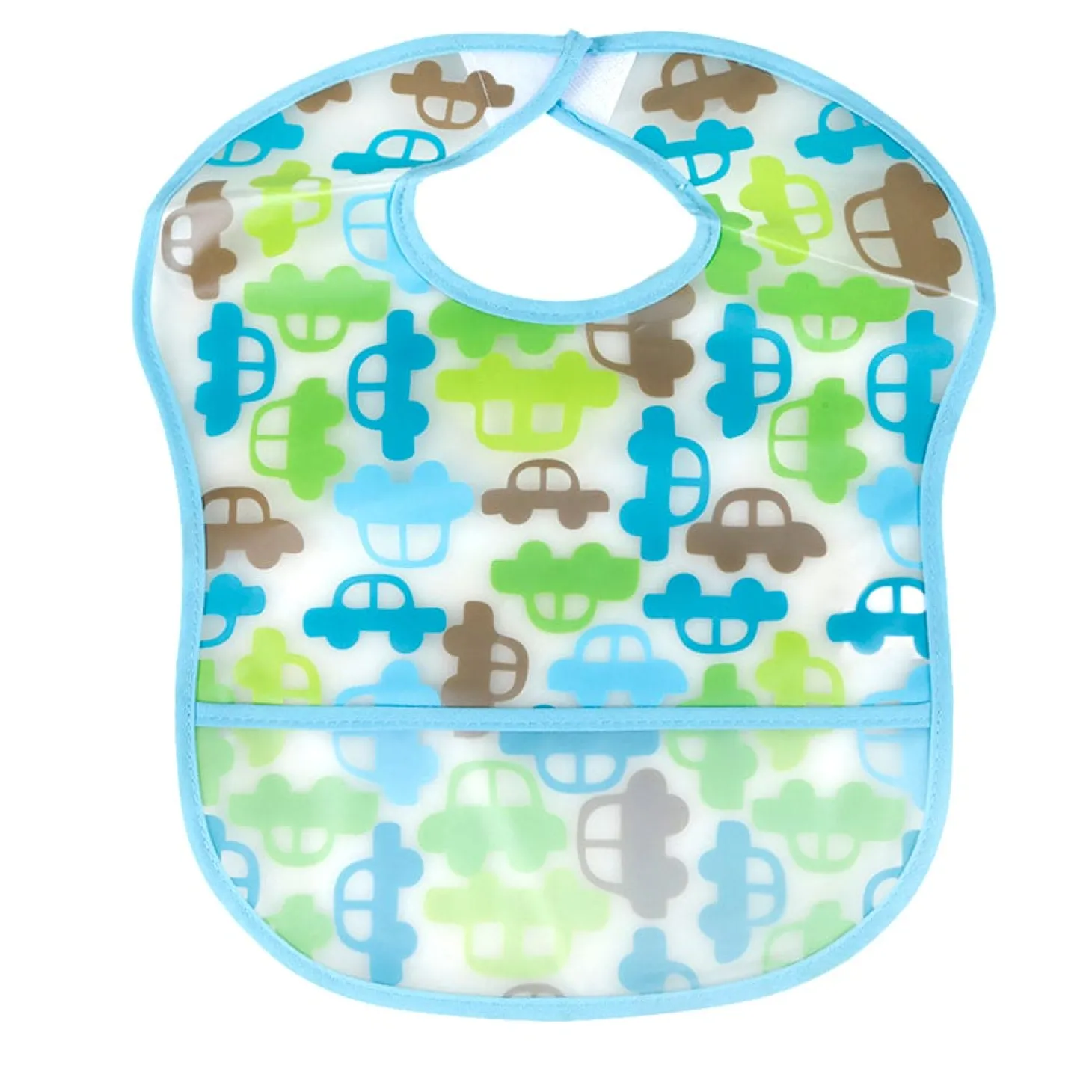Striped Blue 2 Pk Bibs