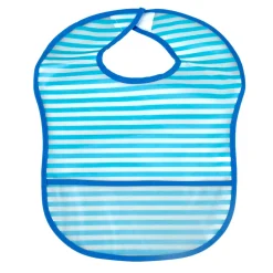 Striped Blue 2 Pk Bibs
