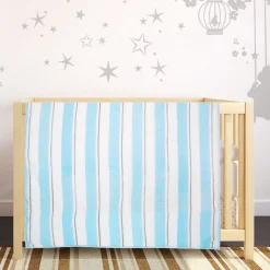 Striped Blue And White Blanket