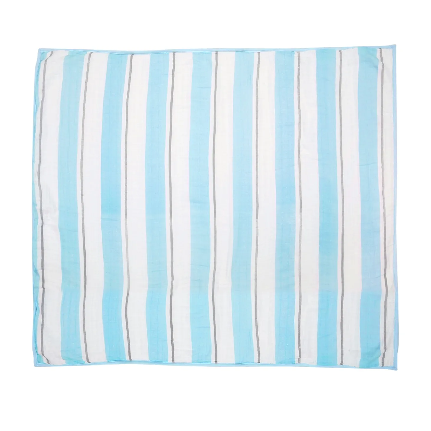 Striped Blue And White Blanket