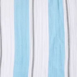 Striped Blue And White Blanket