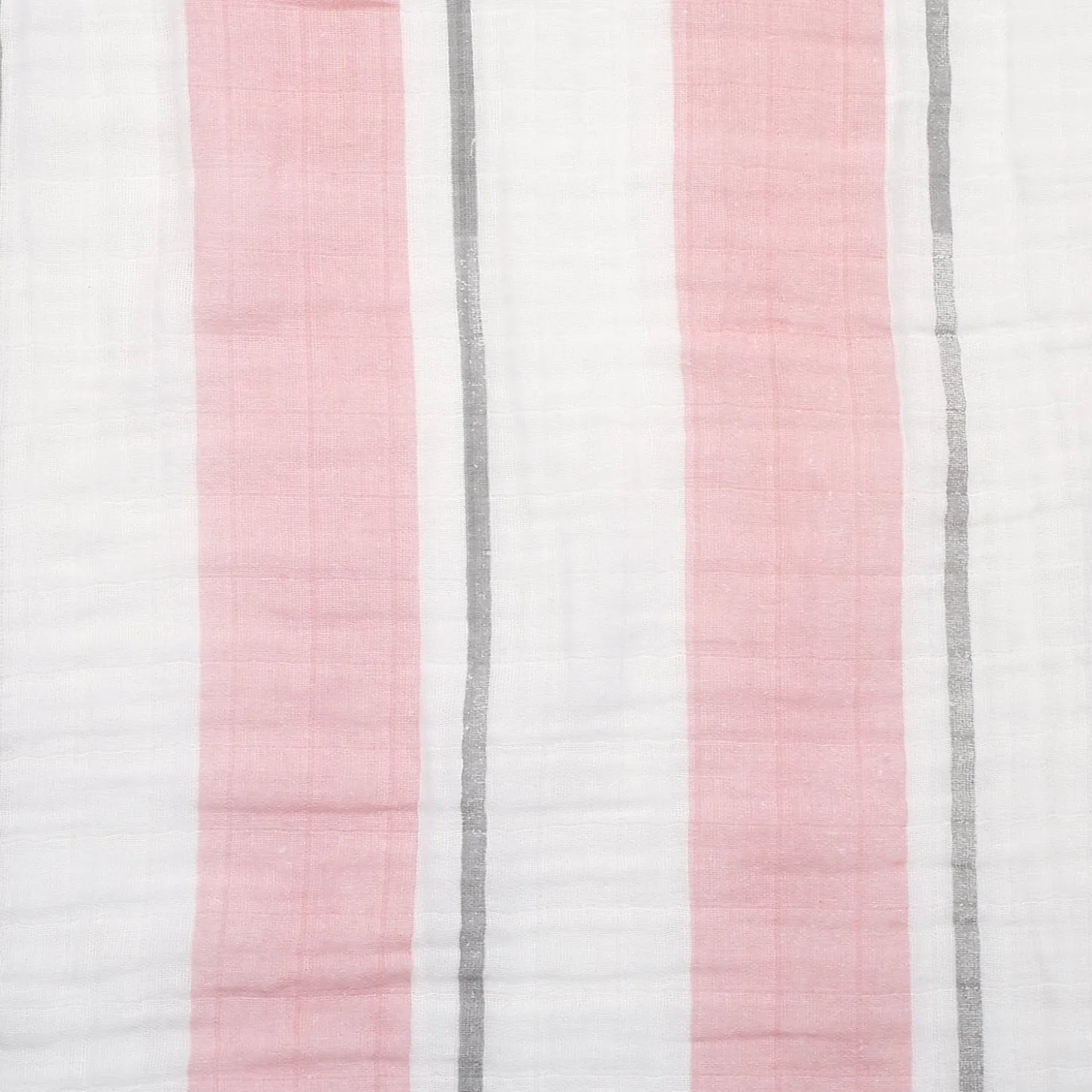 Striped Pink And White Blanket