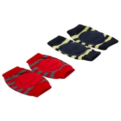 Striped Red, Black 2 Pk Baby Cushioned Kneepad
