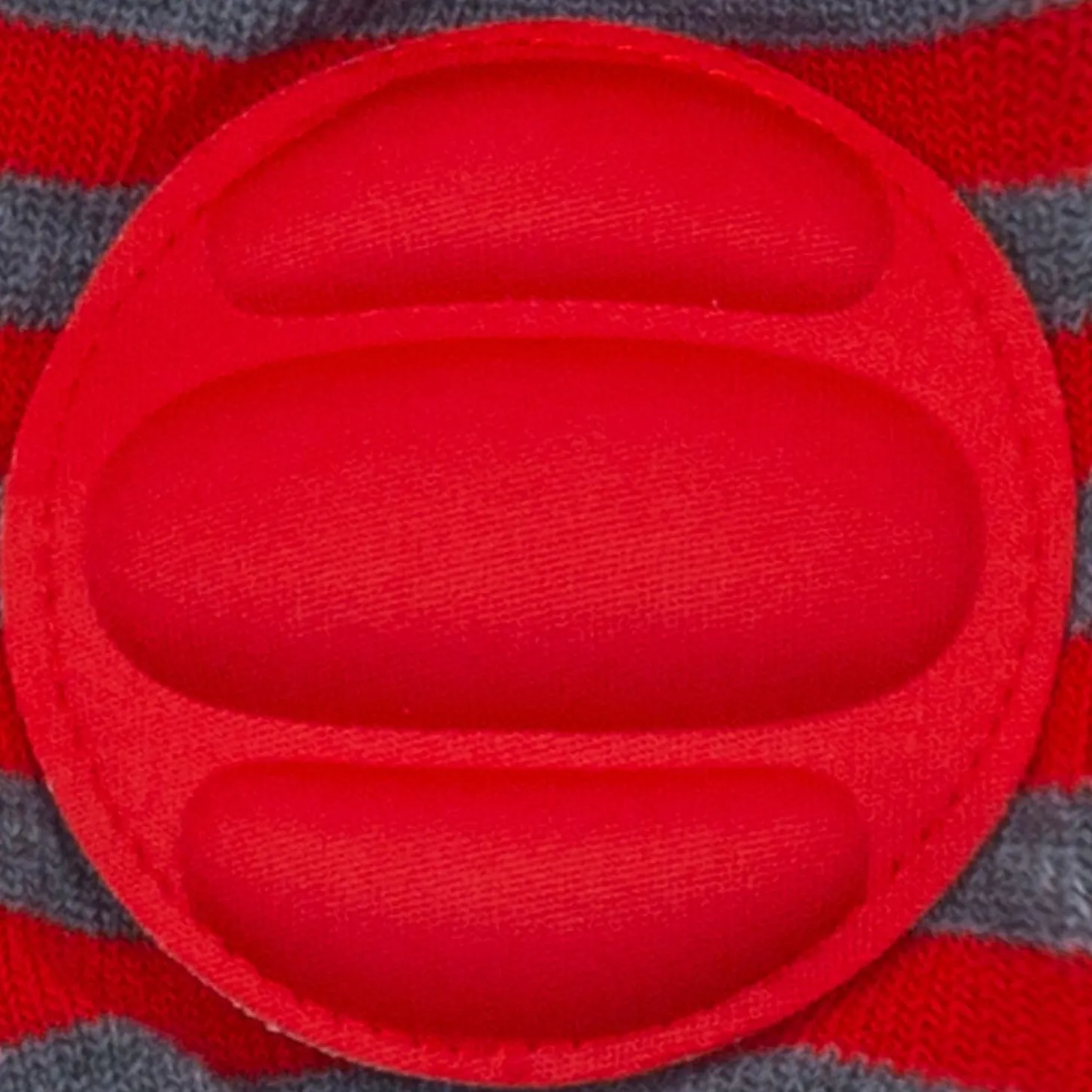 Striped Red, Black 2 Pk Baby Cushioned Kneepad