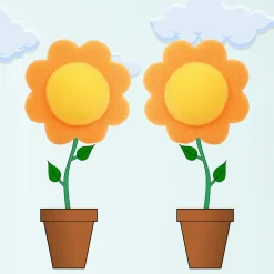 Sunflowers Orange 2 Pcs Bath Sponge