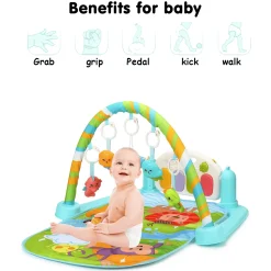 Sunny Zoo Day Multicolour Piano Activity Gym