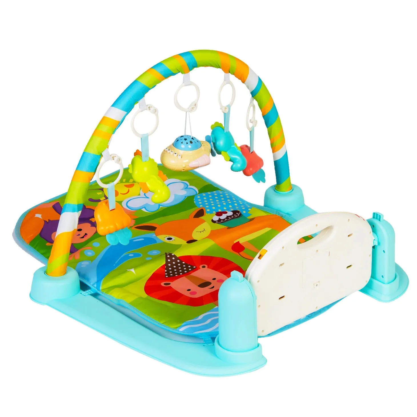 Sunny Zoo Day Multicolour Piano Activity Gym
