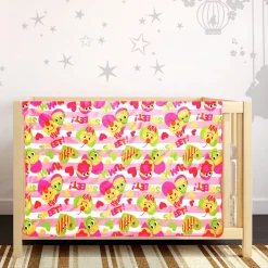 Sweet Cupcake Pink And Yellow Blanket