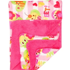 Sweet Cupcake Pink And Yellow Blanket