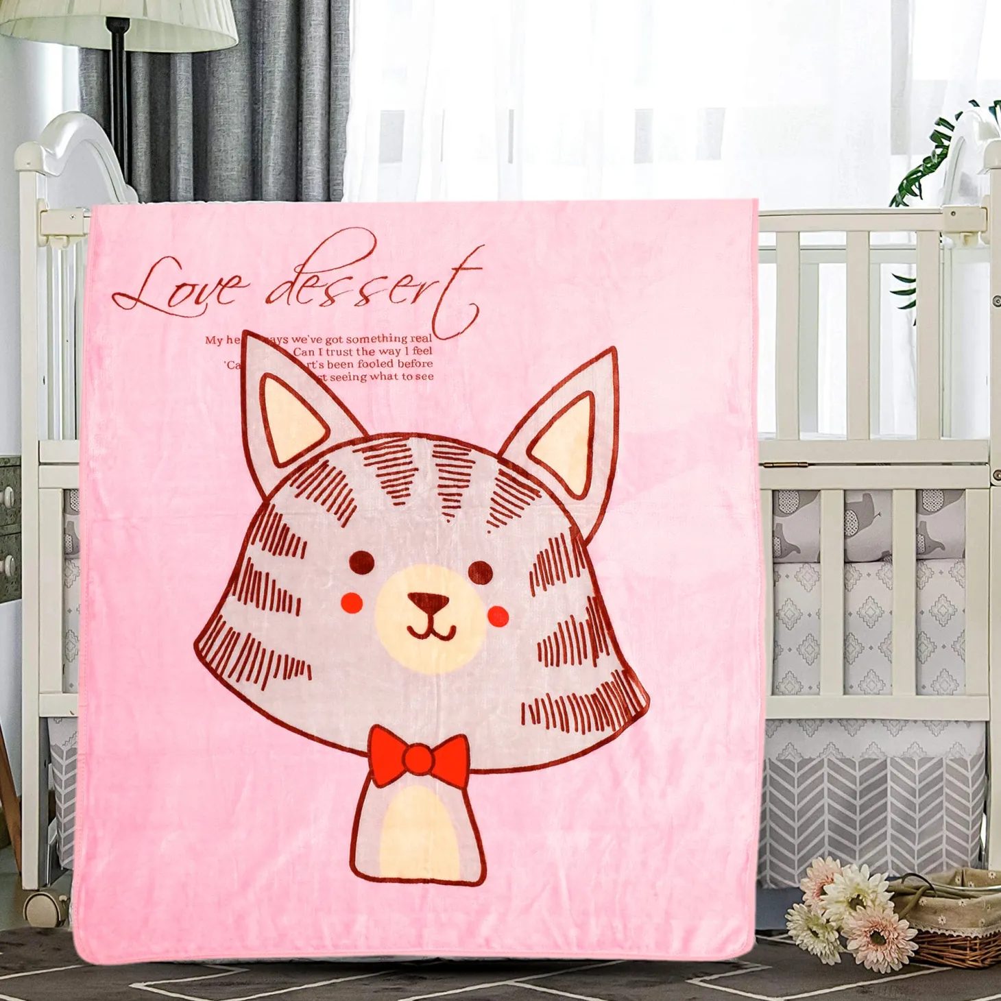 Sweet Tooth Pink One Ply Blanket