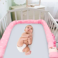 Sweetheart Pink Cot Bumper