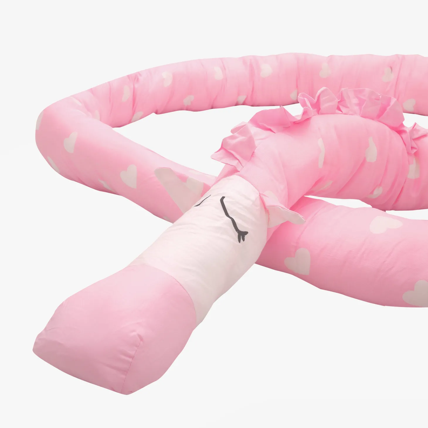 Sweetheart Pink Cot Bumper