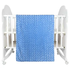 Swirl Blue Fur Blanket