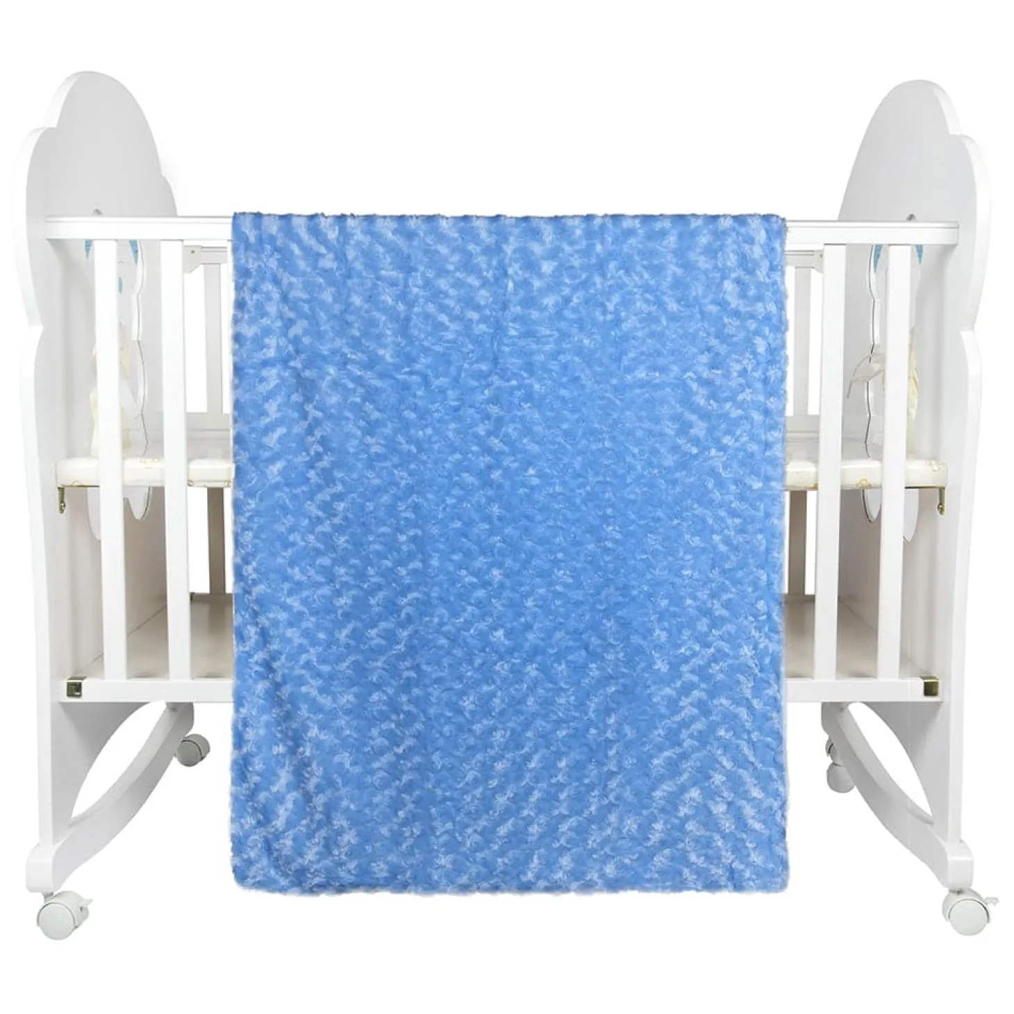 Swirl Blue Fur Blanket