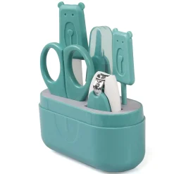 Teal Grooming Kit of 5 Pcs with a Nail Clipper