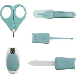 Teal Grooming Kit of 5 Pcs with a Nail Clipper
