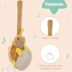 Tortoise Yellow Hanging Pulling Toy