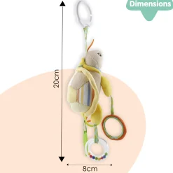 Tortoise Yellow Hanging Toy With Teether