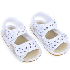 Triangle Comfortable Anti-skid Floater Sandals - White