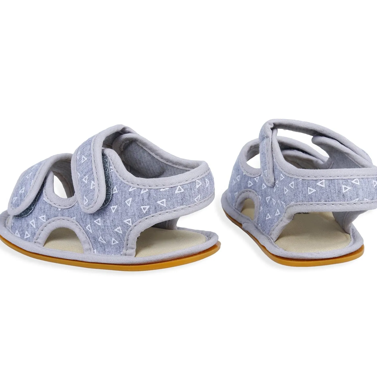 Triangle Comfortable Anti-skid Floater Sandals - Grey