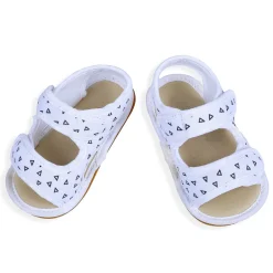 Triangle Comfortable Anti-skid Floater Sandals - White