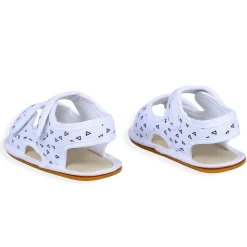 Triangle Comfortable Anti-skid Floater Sandals - White