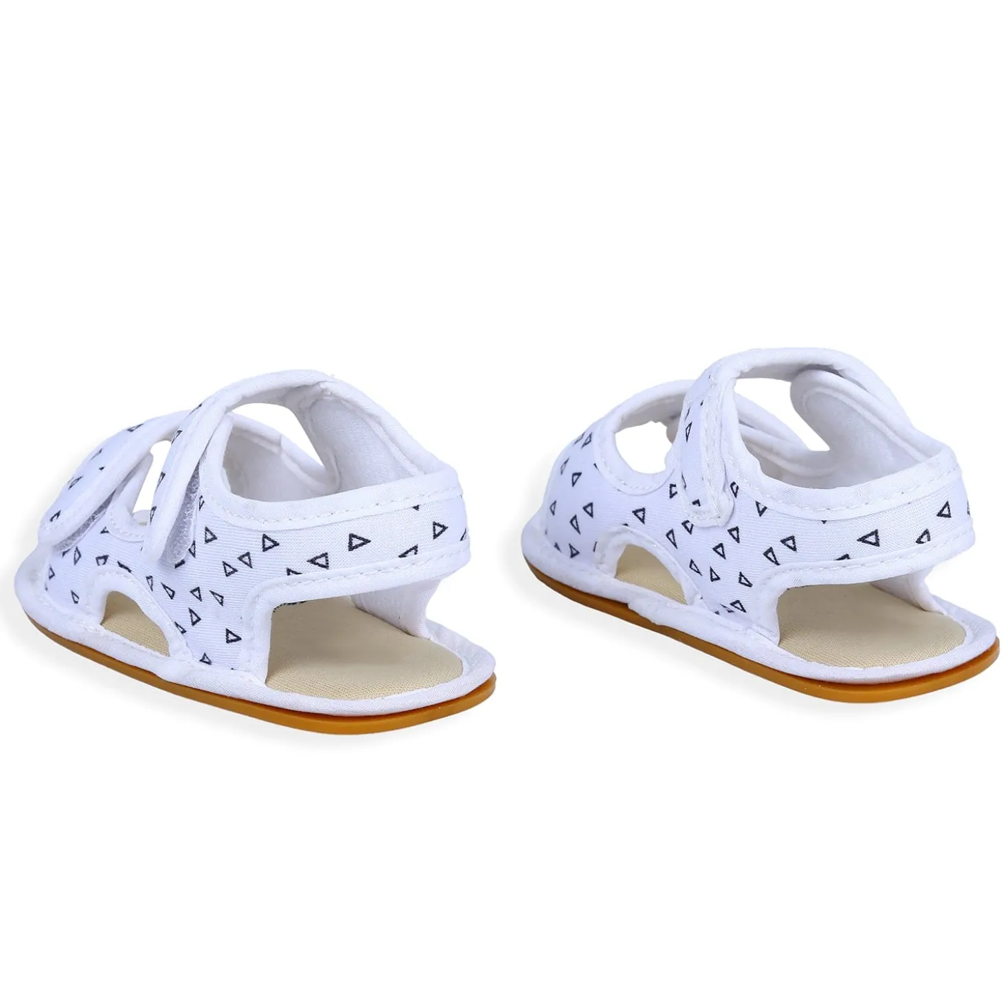 Triangle Comfortable Anti-skid Floater Sandals - White