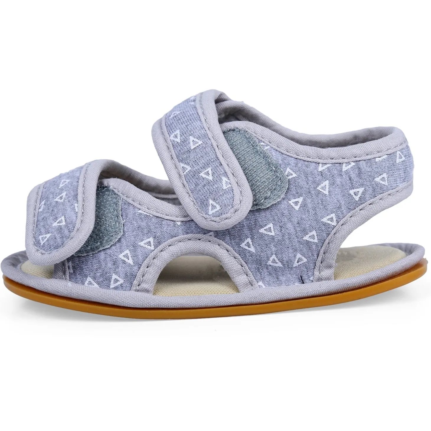 Triangle Comfortable Anti-skid Floater Sandals - Grey