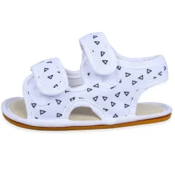 Triangle Comfortable Anti-skid Floater Sandals - White