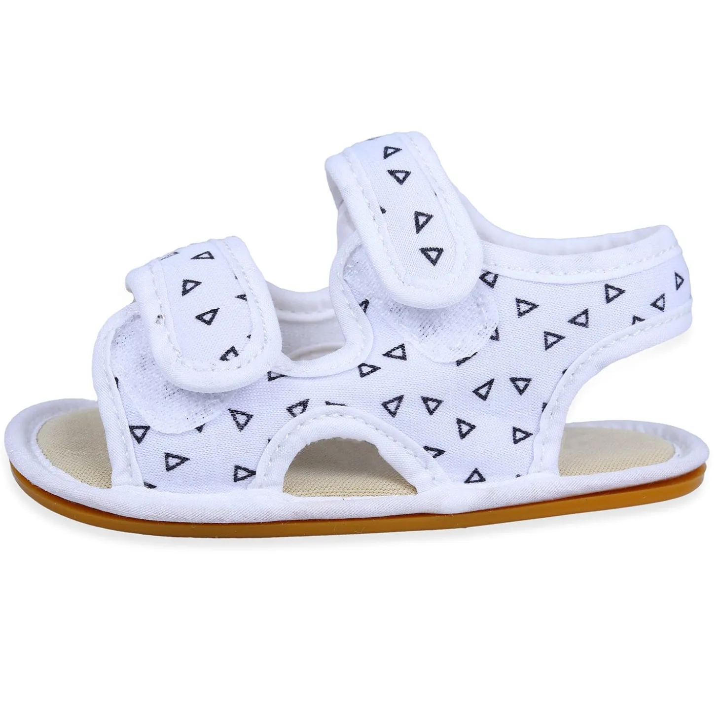 Triangle Comfortable Anti-skid Floater Sandals - White
