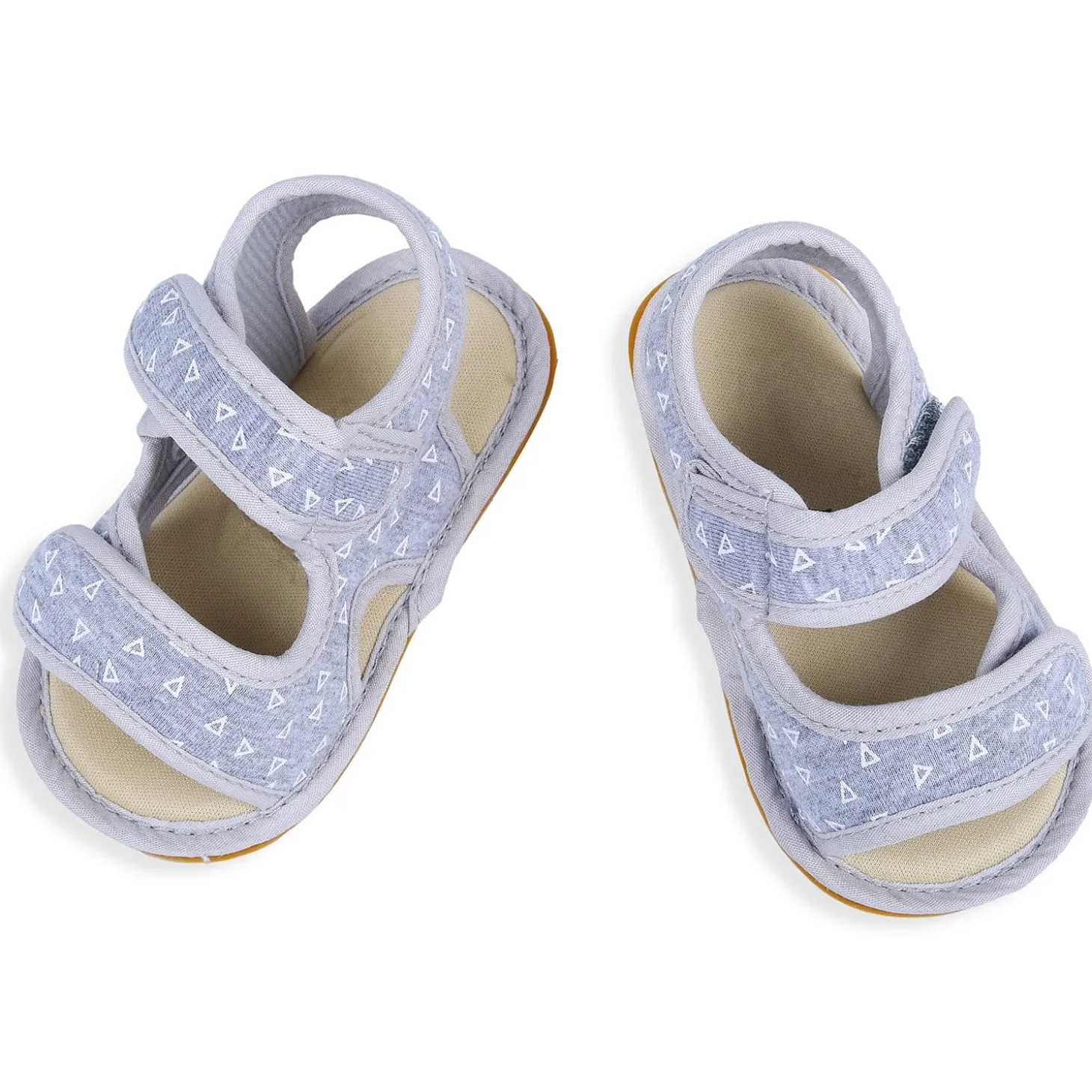 Triangle Comfortable Anti-skid Floater Sandals - Grey
