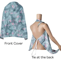 Tropical Cotton Breastfeeding Infant Nursing Cover Grey
