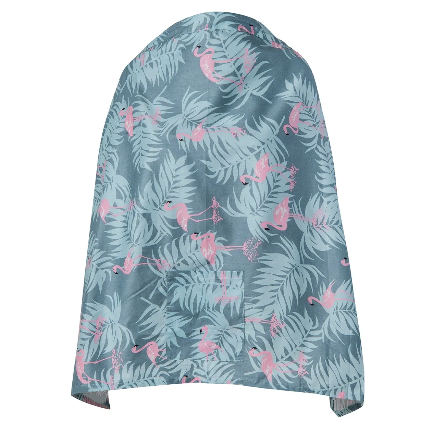 Tropical Cotton Breastfeeding Infant Nursing Cover Grey