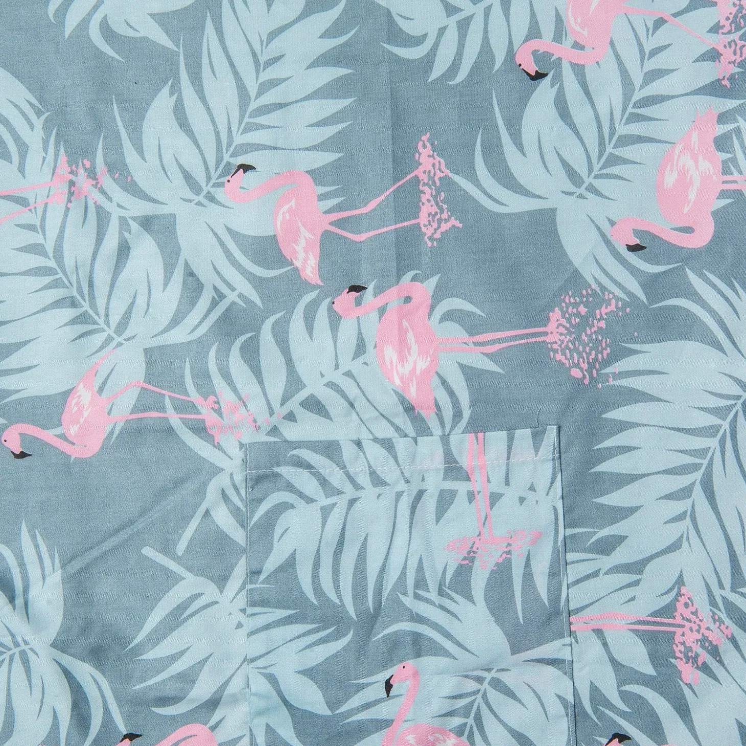 Tropical Cotton Breastfeeding Infant Nursing Cover Grey