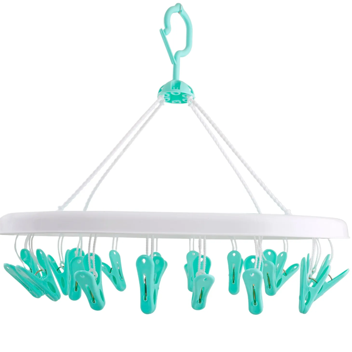 Turquoise Premium Oval Clip Hanger