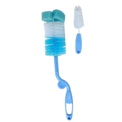 Twist And Turn Blue Bottle And Nipple Cleaning Brush Set of 2