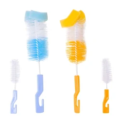 Twist And Turn Orange And Blue 2 Bottle And 2 Nipple Cleaning Brush Set of 4