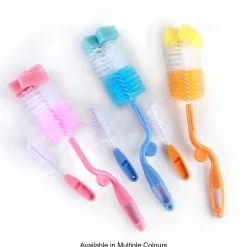 Twist And Turn Orange Bottle And Nipple Cleaning Brush Set of 2