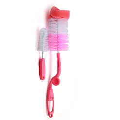 Twist And Turn Pink Bottle And Nipple Cleaning Brush Set of 2