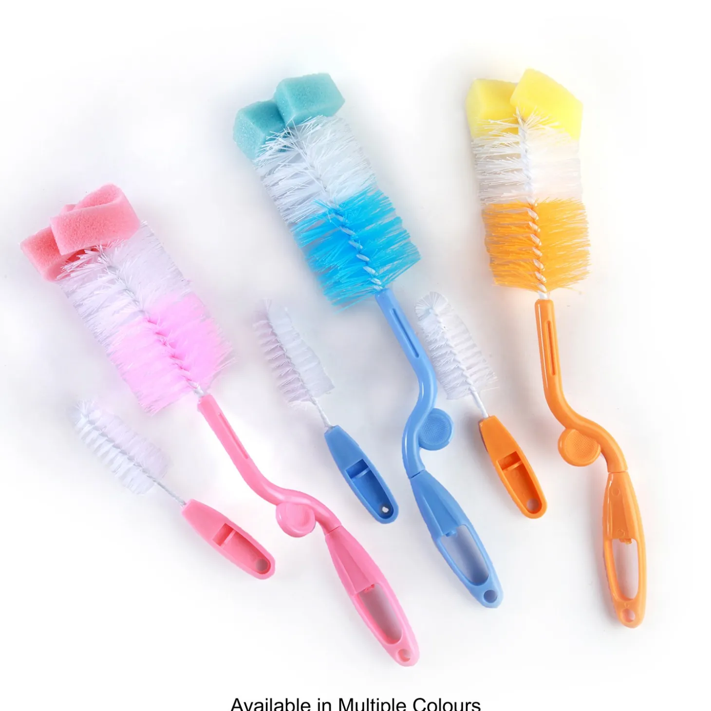 Twist And Turn Pink Bottle And Nipple Cleaning Brush Set of 2