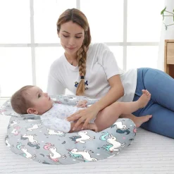 Unicorn Grey Feeding Pillow