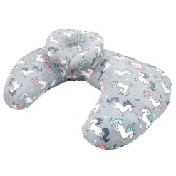 Unicorn Grey Feeding Pillow