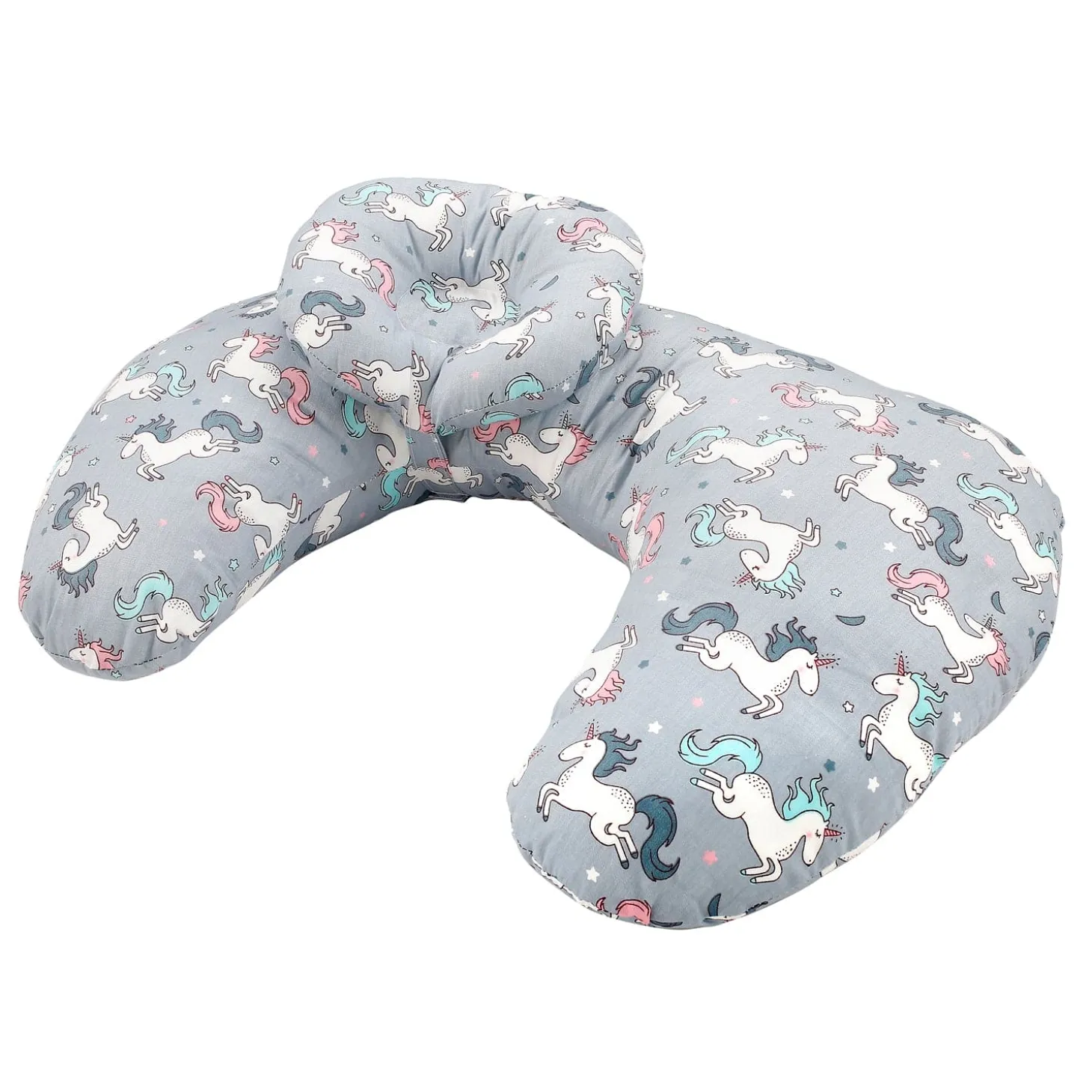 Unicorn Grey Feeding Pillow