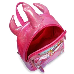 Unicorn Sequined Dual Tone Backpack Trendy Bag - Hot Pink