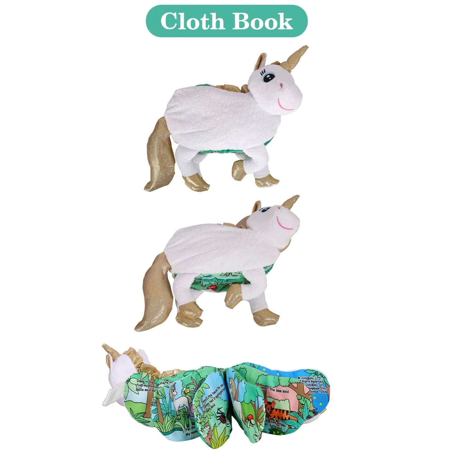 Unicorn White Cloth Story Book