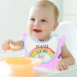 Unicorns And Rainbows Multicolour 3 Pk Bibs