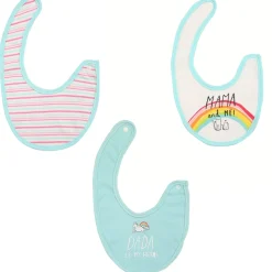 Unicorns And Rainbows Multicolour 3 Pk Bibs